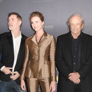 Denis Ménochet, Jean-Francois Richet, Freya Mavor, Patrick Chesnais, Olga Kurylenko et Vincent Cassel à l'avant-première du film policier "L'Empereur de Paris" au cinéma Gaumont-Opéra à Paris, France, le 10 décembre 2018. © Coadic Guirec/Bestimage