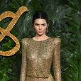 Kendall Jenner assiste aux Fashion Awards 2018 au Royal Albert Hall à Londres, le 10 décembre 2018.