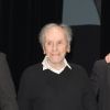 Exclusif - Jean-Louis Trintignant - Jean-Louis Trintignant célèbre ses 88 ans sur la scène du théâtre de la Porte Saint-Martin où il lit des poèmes de Prévert, Vian, Leprest ou encore Apollinaire à Paris le 11 décembre 2018. © Coadic Guirec/Bestimage