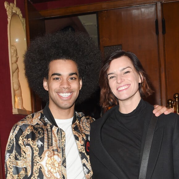 Exclusif - Gwendal Marimoutou et Fauve Hautot - Représentation du one-man show de Patrick Bosso intitulé "Sans accent" au cabaret de La Nouvelle Eve à Paris le 12 décembre 2018. © Coadic Guirec/Bestimage