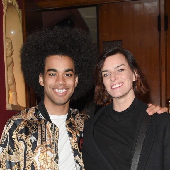 Exclusif - Gwendal Marimoutou et Fauve Hautot - Représentation du one-man show de Patrick Bosso intitulé "Sans accent" au cabaret de La Nouvelle Eve à Paris le 12 décembre 2018. © Coadic Guirec/Bestimage