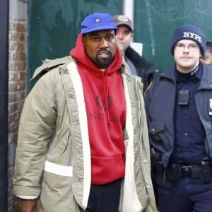 Kanye West est allé faire du shopping chez Balenciaga sur Mercer Street dans le quartier de Soho à New York, le 14 décembre 2018.