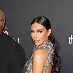 Kanye West et sa femme Kim Kardashian à la première de la comédie musicale "The Cher Show" au théâtre Neil Simon à Broadway à New York. Le 3 décembre 2018
