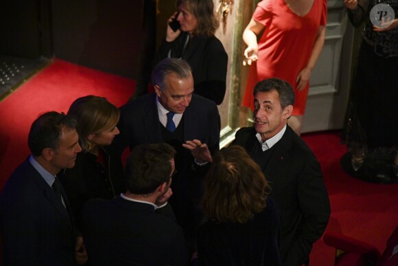 Nicolas Sarkozy - Carla Bruni-Sarkozy inaugure sa statue de cire à quelques jours de son anniversaire au Musée Grévin à Paris le 17 décembre 2018. © Pierre Perusseau/Bestimage