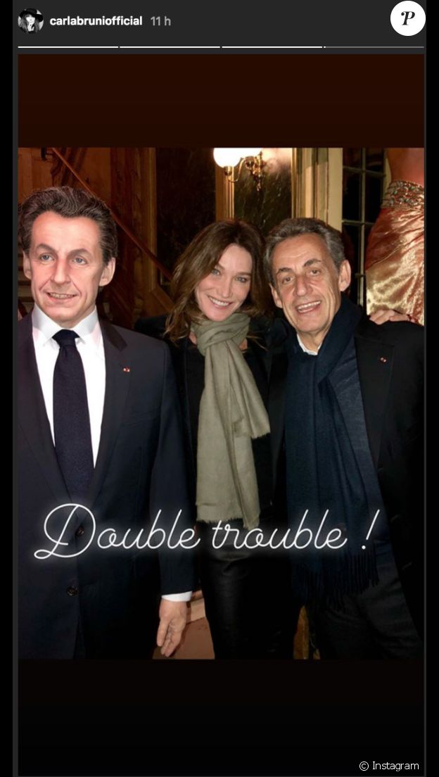 Carla Bruni et Nicolas Sarkzoy au musée Grévin le 17 décembre 2018