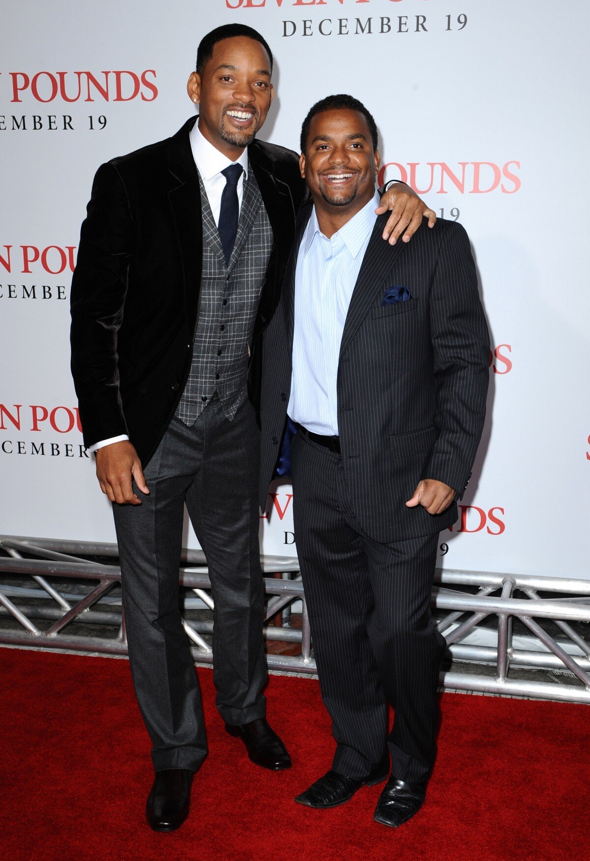 Photo : Will Smith et Alfonso Ribeiro à Los Angeles. Décembre 2008