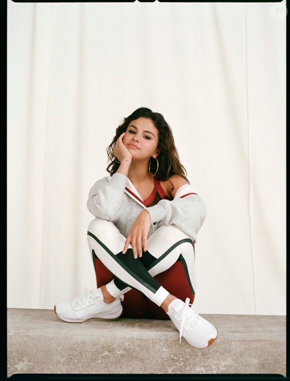 Selena Gomez crée sa première collection complète pour Puma. 2018.