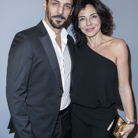 Semi-exclusif - Tomer Sisley et sa femme Sandra de Matteis - Dîner de gala de l'association AEM (Un Avenir pour les Enfants du Monde) au bénéfice des enfants du Rwanda organisée par Babeth Djian au Pavillon Ledoyen à Paris, France, le 7 décembre 2017. © Olivier Borde/Bestimage