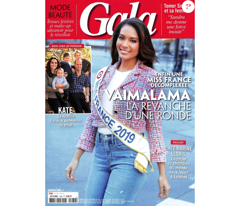 Couverture du magazine Gala, numéro du 19 décembre 2018. - Purepeople