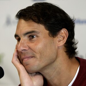 Rafael Nadal intervient lors de l'événement "What the truth matters" à Majorque le 11 décembre 2018.