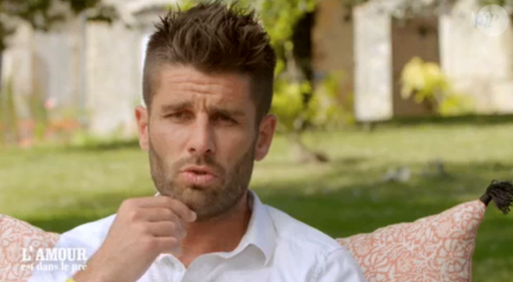 Émeric lors du bilan de "L'amour est dans le pré 2018" lundi 26 novembre 2018 sur M6.