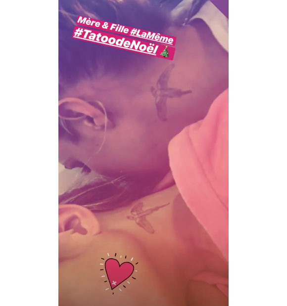 Elodie Gossuin partage un tendre moment de complicité avec l'une de ses filles sur Instagram, le 24 décembre 2018.