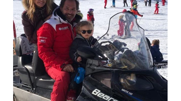 Ingrid Chauvin : Tom découvre le ski, pause câlins... Instants précieux en famille