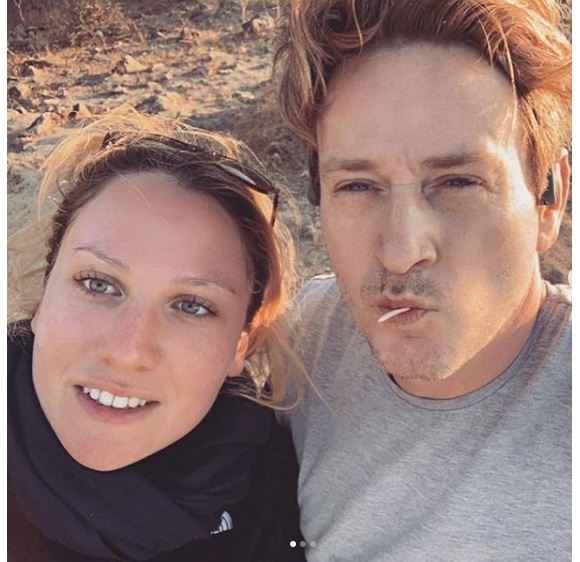 Benoît Magimel et son épouse Margot en voyage à Oman, dans la péninsule arabique, en décembre 2018.