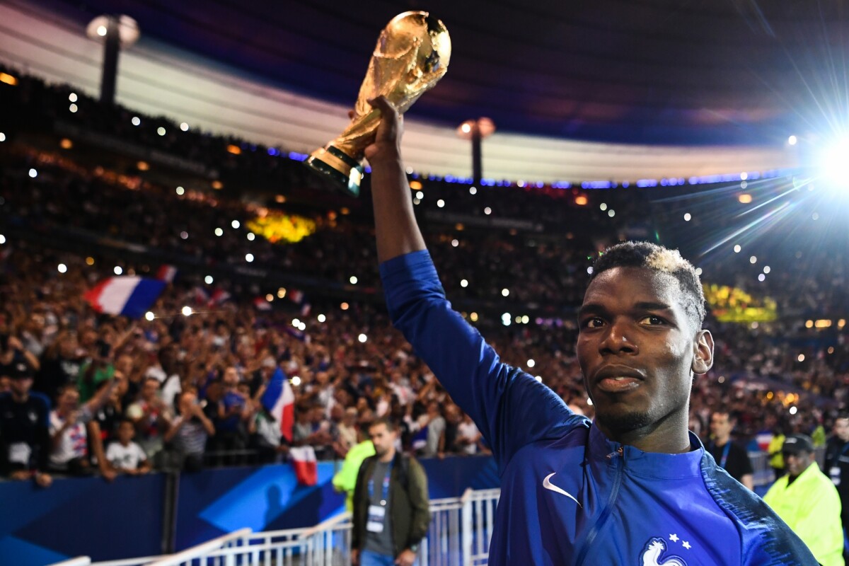 Flocage Officiel Footpress® – France Pogba 1 étoile – Maillot Extérieur WC 2018 – Bleu