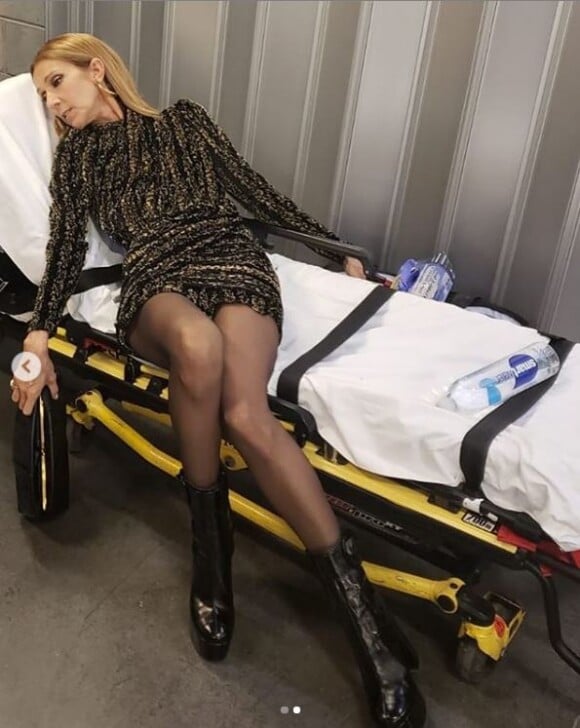 Céline Dion après le concert de Lady Gaga à Las Vegas, le 30 décembre 2018