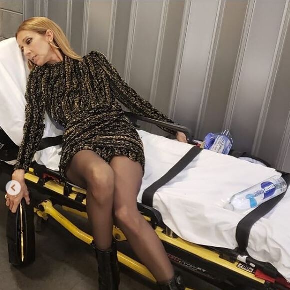 Céline Dion après le concert de Lady Gaga à Las Vegas, le 30 décembre 2018