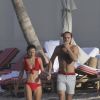 Semi-exclusif - James Middleton et sa nouvelle compagne profitent de la plage de l'hôtel Eden Rock à Saint-Barthélemy, Antilles françaises, France, le 2 janvier 2019.