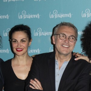 Mareva Galanter, Helena Noguerra, Laurent Ruquier, Inna Modja, Arielle Dombasle - Cocktail à l'issue de la première du spectacle "Les Parisiennes" aux Folies Bergères à Paris le 24 mai 2018.