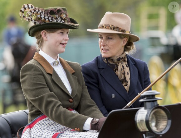 Sophie Rhys-Jones, comtesse de Wessex, et Louise Mountbatten-Windsor (Lady Louise Windsor) lors du "Royal Windsor Horse Show", le 13 mai 2018.