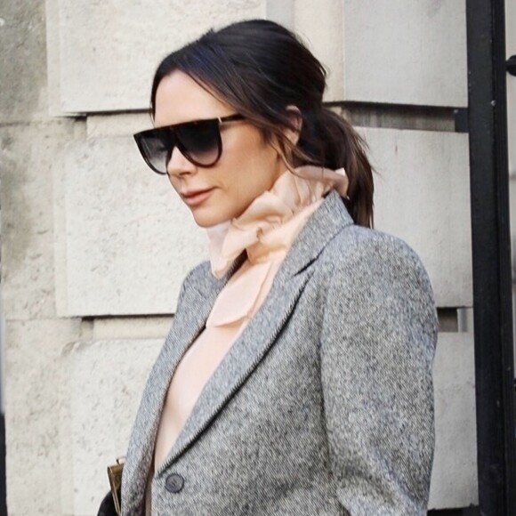 Victoria Beckham au défilé Kent & Curwen à Londres le 6 janvier 2019.