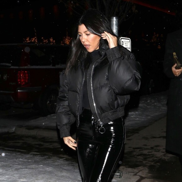 Exclusif - Kourtney Kardashian à Aspen, Colorado, le 31 décembre 2018.