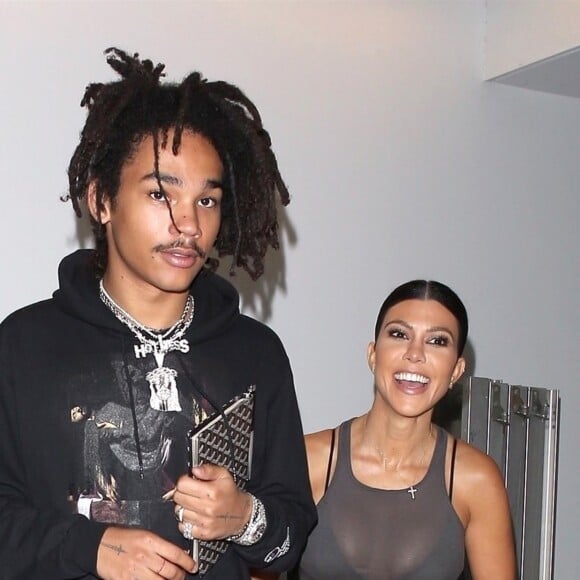 Kourtney Kardashian et Luka Sabbat à Beverly Hills. Le 10 octobre 2018