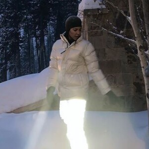 Kourtney Kardashian à Aspen. Décembre 2018.