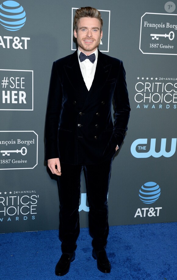 Richard Madden au photocall de la soirée des 24ème Critics Choice Awards au Barker Hangar à Santa Monica, Los Angeles, Californie, Etats-Unis, le 13 janvier 2019.