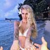Adixia sexy en maillot de bain à l'île maurice - Instagram, janvier 2018
