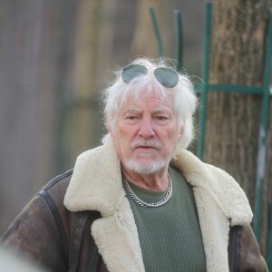 Hugues Aufray - Après une cérémonie au temple protestant Port-Royal, obsèques de Thierry Séchan au cimetière du Montparnasse à Paris le 16 janvier 2019.