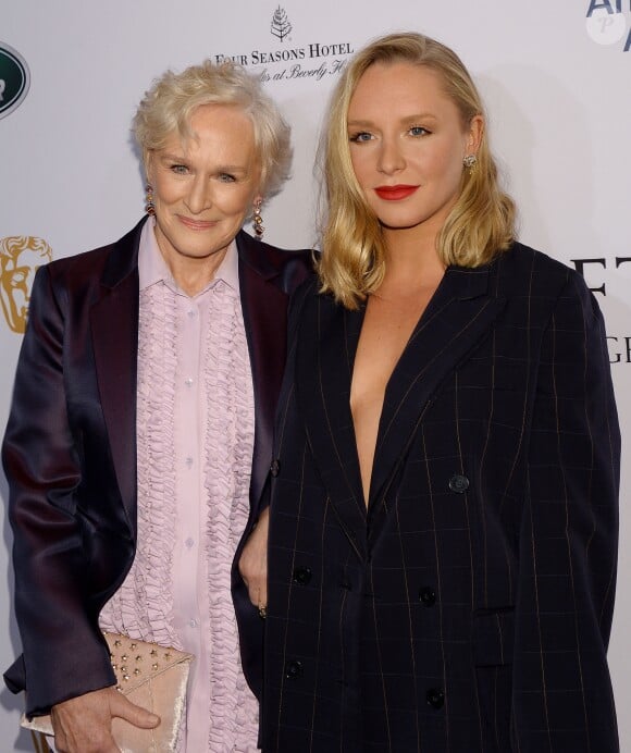 Glenn Close et sa fille Annie Starke - Photocall de la soirée "BAFTA Tea Party" à Los Angeles. Le 5 janvier 2019