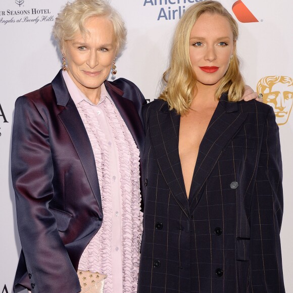 Glenn Close et sa fille Annie Starke - Photocall de la soirée "BAFTA Tea Party" à Los Angeles. Le 5 janvier 2019