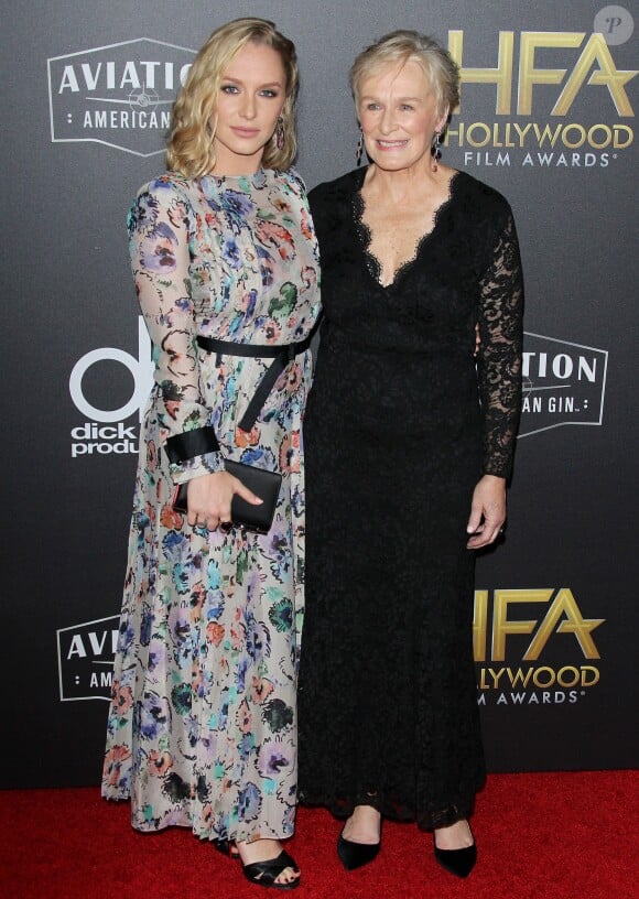 Glenn Close et sa fille Annie Starke à la 22e soirée annuelle Hollywood Film Awards à Los Angeles, le 4 novembre 2018.