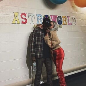 Travis Scott et Kylie Jenner au Madison Square Garden. New York, le 27 novembre 2018.