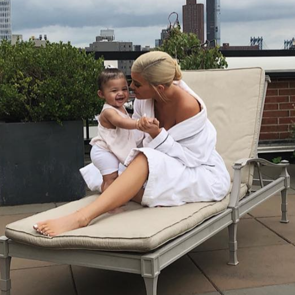 Kylie Jenner et sa fille Stormi à New York. Photo publiée le 22 août 2018 sur Instagram.