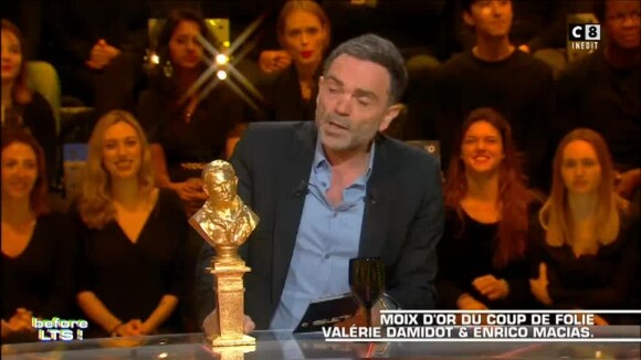 Yann Moix tacle sévèrement Valérie Damidot dans "Les Terriens du samedi" sur C8 le 19 janvier 2019.