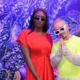 Exclusif - Aya Nakamura et J Balvin - People au défilé Kenzo Homme collection Automne-Hiver 2019/20 lors de la fashion week à Paris, le 20 janvier 2019. © Veeren/CVS/Bestimage