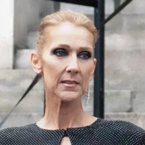 Céline Dion quitte l'hôtel De Crillon pour se rendre au Grand Palais et assister au défilé Haute Couture printemps-été 2019 "Alexandre Vauthier". Paris, le 22 janvier 2019.