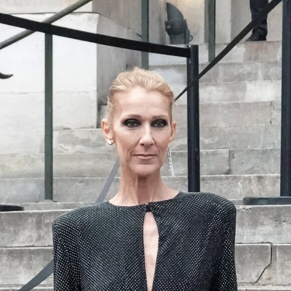 Céline Dion quitte l'hôtel De Crillon pour se rendre au Grand Palais et assister au défilé Haute Couture printemps-été 2019 "Alexandre Vauthier". Paris, le 22 janvier 2019.