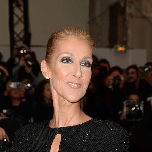 Céline Dion au défilé de mode Haute-Couture printemps-été 2019 "Alexandre Vauthier" à Paris. Le 22 janvier 2019 © CVS-Veeren / Bestimage  People at the Alexandre Vauthier fashion show in Paris. On january 22th 201922/01/2019 - Paris