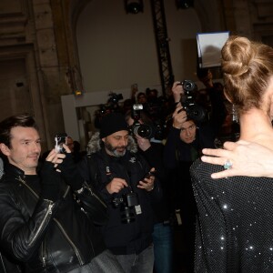 Céline Dion, Pepe Munoz, Ellen von Unwerth au défilé de mode Haute-Couture printemps-été 2019 "Alexandre Vauthier" à Paris. Le 22 janvier 2019 © CVS-Veeren / Bestimage  People at the Alexandre Vauthier fashion show in Paris. On january 22th 201922/01/2019 - Paris