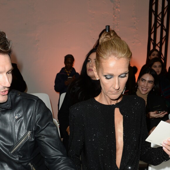 Céline Dion, Pepe Munoz au défilé de mode Haute-Couture printemps-été 2019 "Alexandre Vauthier" à Paris. Le 22 janvier 2019 © CVS-Veeren / Bestimage  People at the Alexandre Vauthier fashion show in Paris. On january 22th 201922/01/2019 - Paris