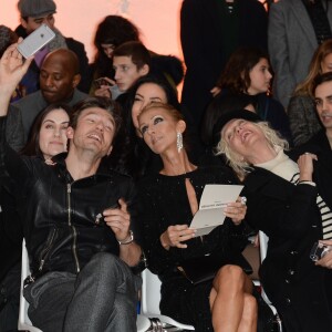 Céline Dion, Pepe Munoz, Ellen von Unwerth au défilé de mode Haute-Couture printemps-été 2019 "Alexandre Vauthier" à Paris. Le 22 janvier 2019 © CVS-Veeren / Bestimage  People at the Alexandre Vauthier fashion show in Paris. On january 22th 201922/01/2019 - Paris