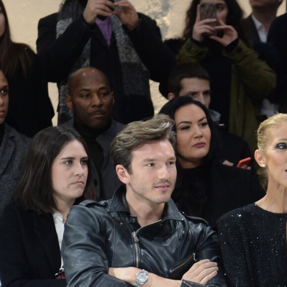 Céline Dion, Pepe Munoz, Ellen von Unwerth au défilé de mode Haute-Couture printemps-été 2019 "Alexandre Vauthier" à Paris. Le 22 janvier 2019 © CVS-Veeren / Bestimage  People at the Alexandre Vauthier fashion show in Paris. On january 22th 201922/01/2019 - Paris