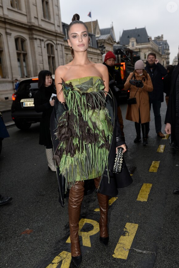 Gabrielle Caunesil - Arrivées au défilé de mode Haute-Couture printemps-été 2019 "Jean Paul Gaultier" à Paris. Le 23 janvier 2019 © Veeren-CVS / Bestimage