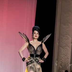 Dita Von Tesse - People au défilé de mode Haute-Couture printemps-été 2019 "Jean Paul Gaultier" à Paris. Le 23 janvier 2019 © Olivier Borde / Bestimage People at the Jean Paul Gaultier fashion show in Paris. On january 23rd 201923/01/2019 - Paris