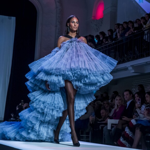 Cindy Bruna - People au défilé de mode Haute-Couture printemps-été 2019 "Jean Paul Gaultier" à Paris. Le 23 janvier 2019 © Olivier Borde / Bestimage People at the Jean Paul Gaultier fashion show in Paris. On january 23rd 201923/01/2019 - Paris