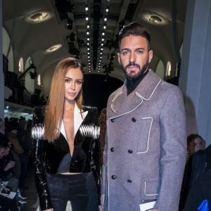 Nabilla Benattia et son compagnon Thomas Vergara - People au défilé de mode Haute-Couture printemps-été 2019 "Jean Paul Gaultier" à Paris. Le 23 janvier 2019 © Olivier Borde / Bestimage