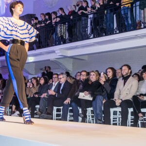 Gilles Dufour, Catherine Deneuve, Irina Shayk, Derek Blasberg, Kat Graham et Line Renaud - People au défilé de mode Haute-Couture printemps-été 2019 "Jean Paul Gaultier" à Paris. Le 23 janvier 2019 © Olivier Borde / Bestimage People at the Jean Paul Gaultier fashion show in Paris. On january 23rd 201923/01/2019 - Paris